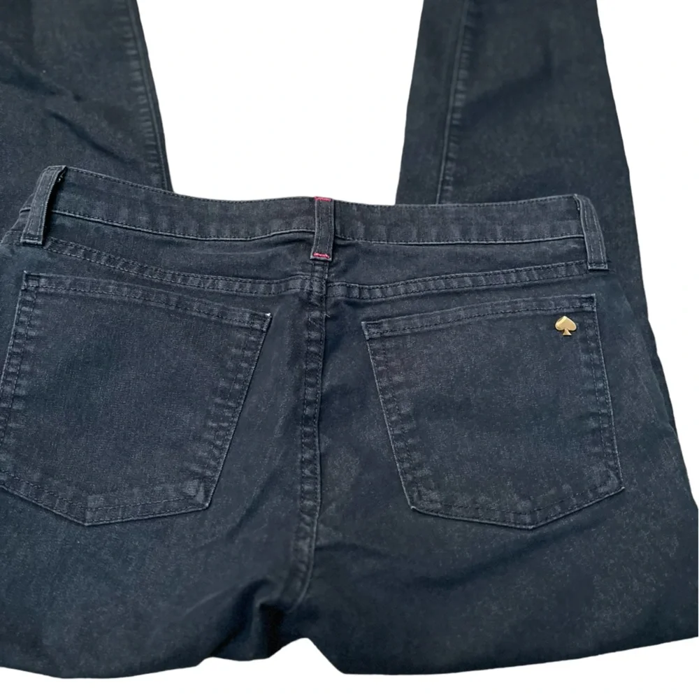 Kate Spade women's size 28 dark blue denim cropped jean EUC - Picture 6 of 6